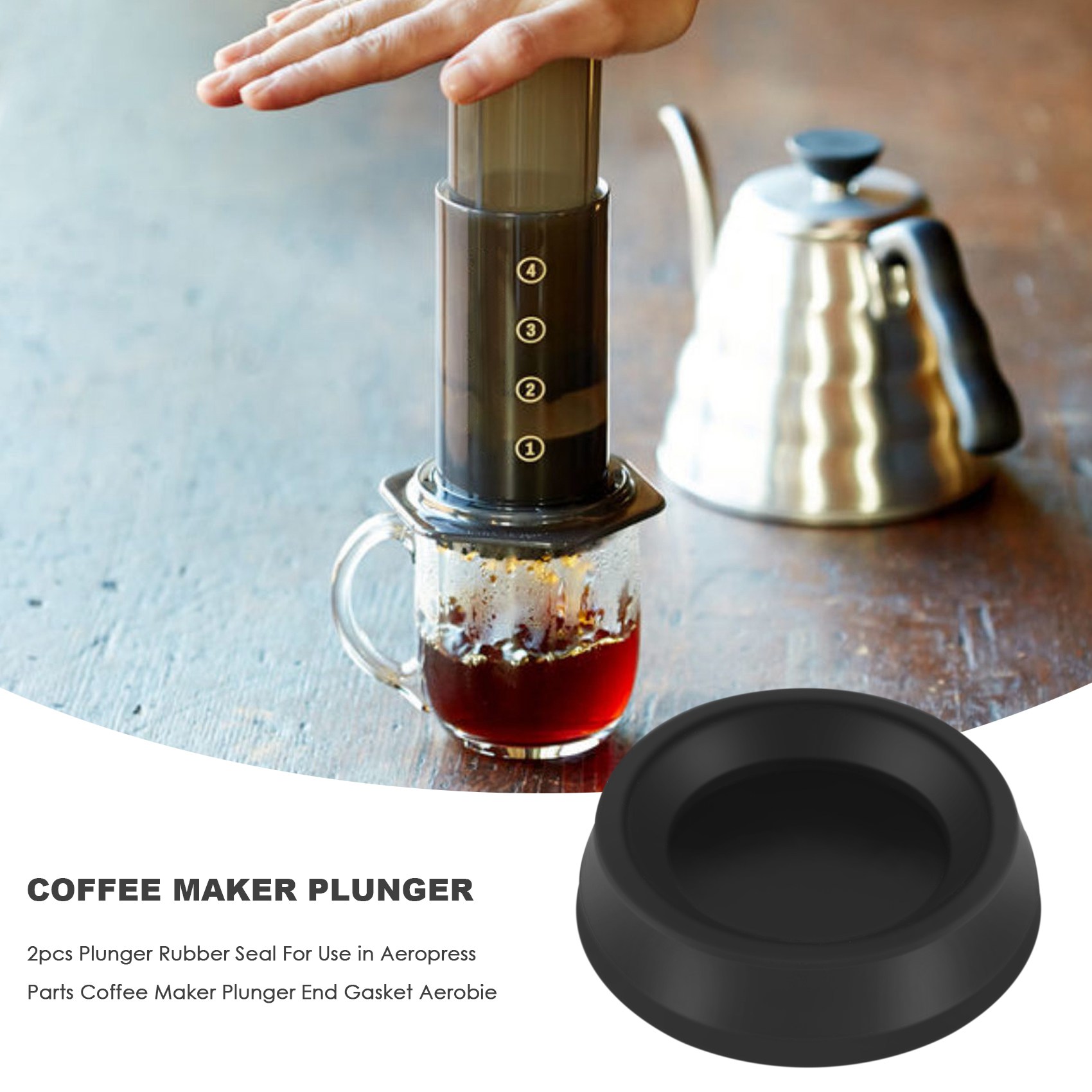 Aeropress Coffee Maker - # Vedante de Borracha 59Z para