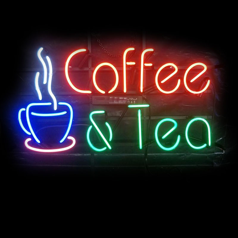 Coffee Tea Neon Sign - Sinal de néon café chá restaurante