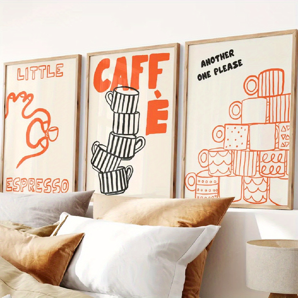 Coffee Tea Drinks - 1/3 pçs cartaz de lona café