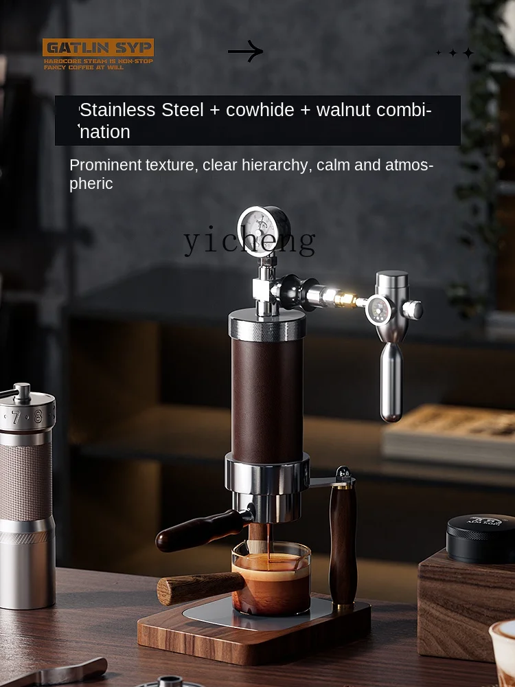 Coffee & Tea Difabis - Máquina de café pneumática, pequena, para