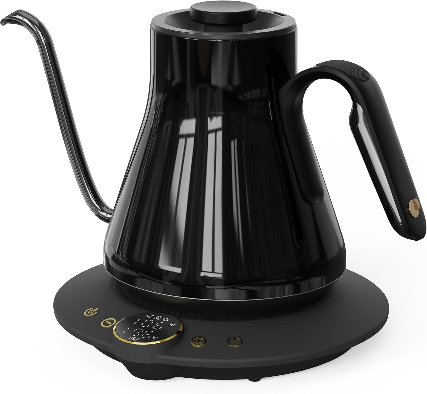 Coffee Tea Brew - Chaleira Elétrica Gooseneck, ±1 ° Chaleira