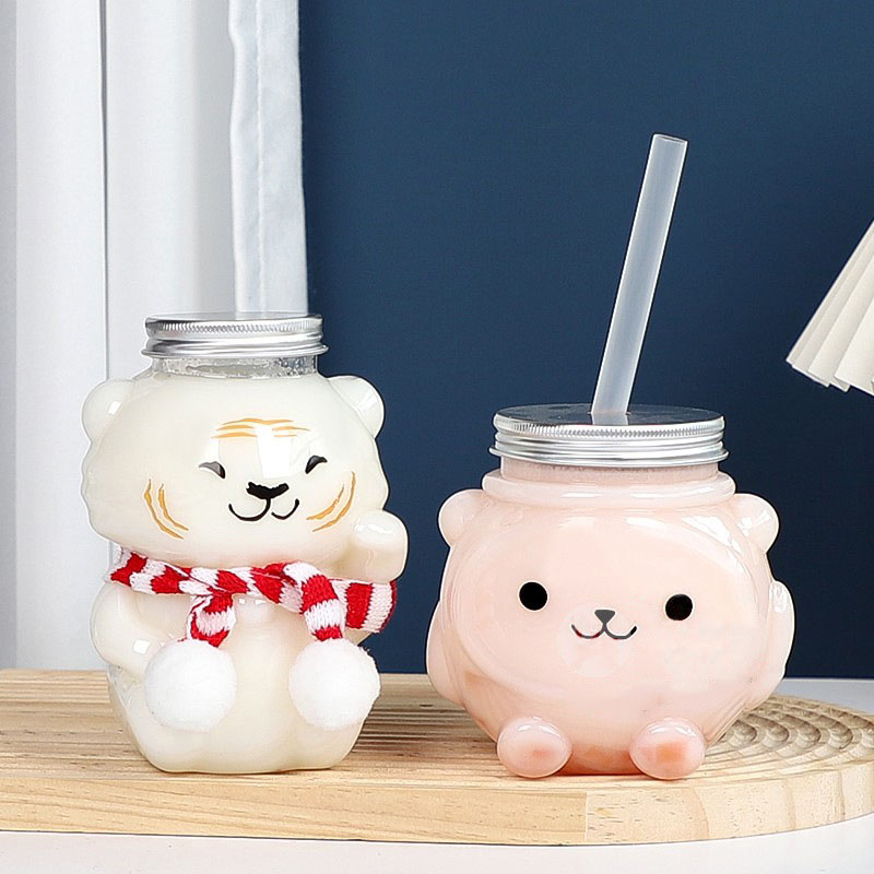Juice Tea Coffee - Cartoon Bear Pet Water Bottles, Garrafas