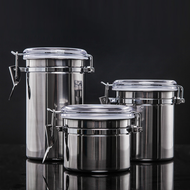 Coffee Tea Containers - Recipiente Hermético de Aço Inoxidável com