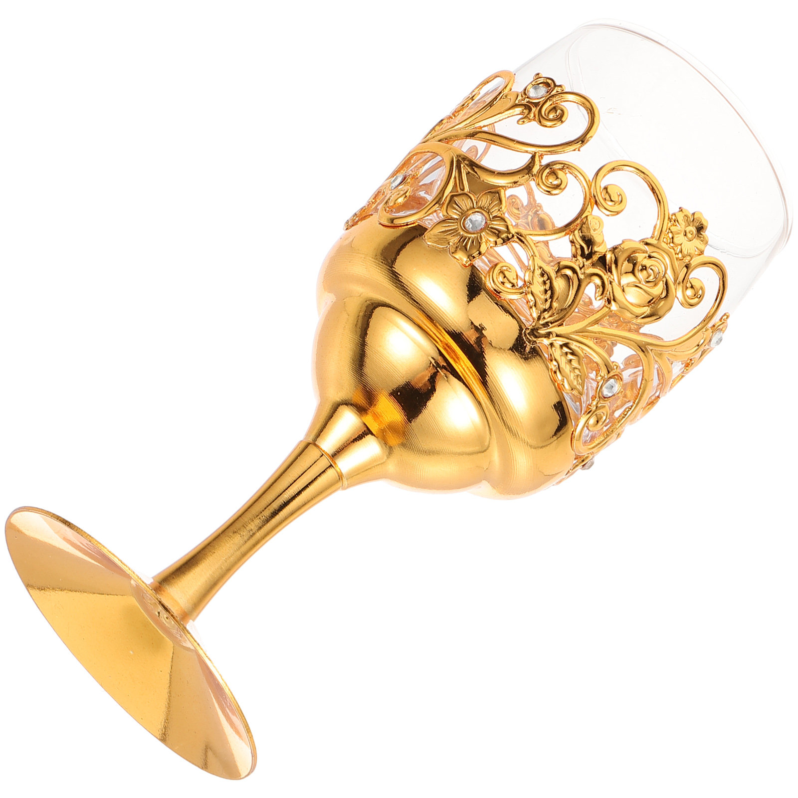 Juice Tea Coffee - Copo de Vinho Decorativo de Metal