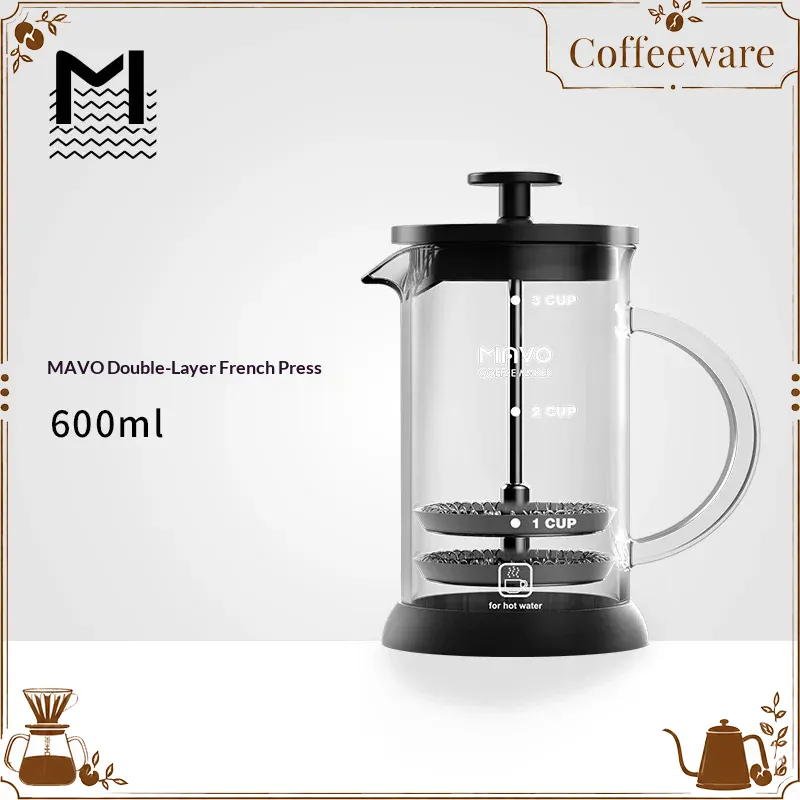 Coffee Tea Brew - Cafeteira Prensa Francesa MAVO com Filtro