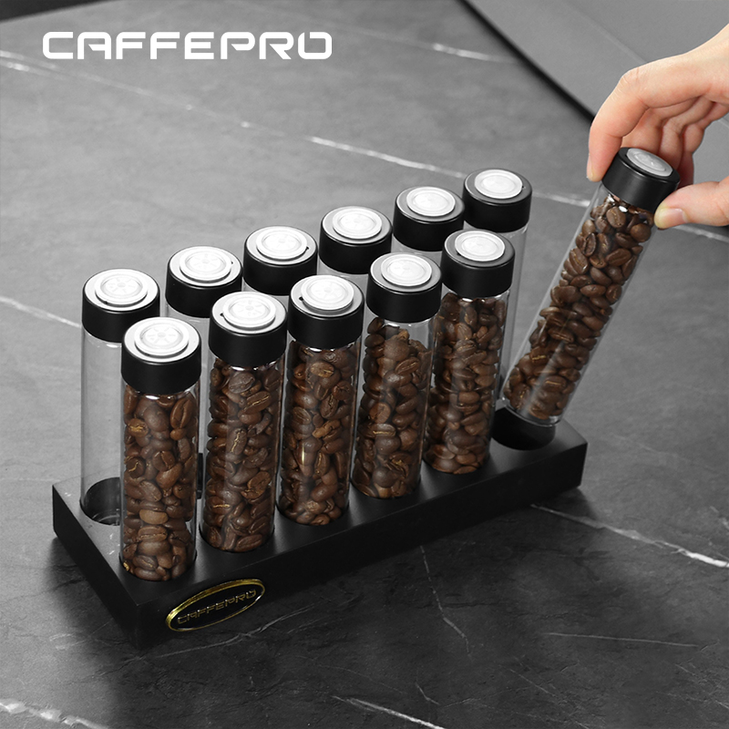 Coffee Tea Display - Tubo de armazenamento de grãos de