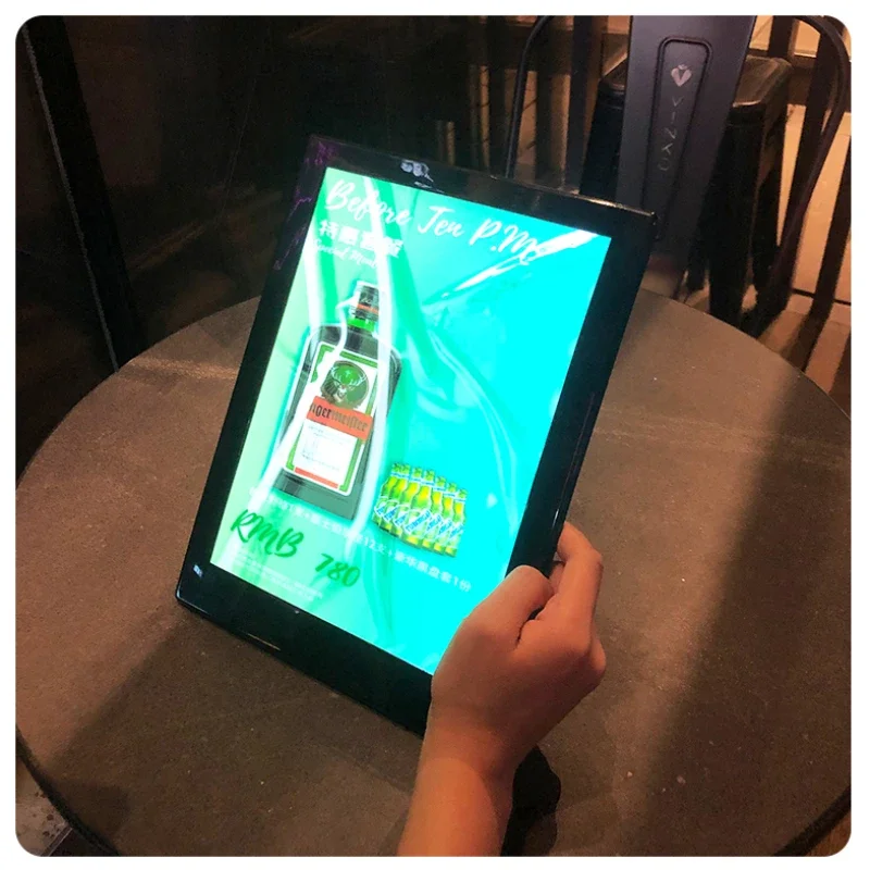 LED Iluminado Vinho Lista Disp - Coffee Tea Menu avaliação e preço