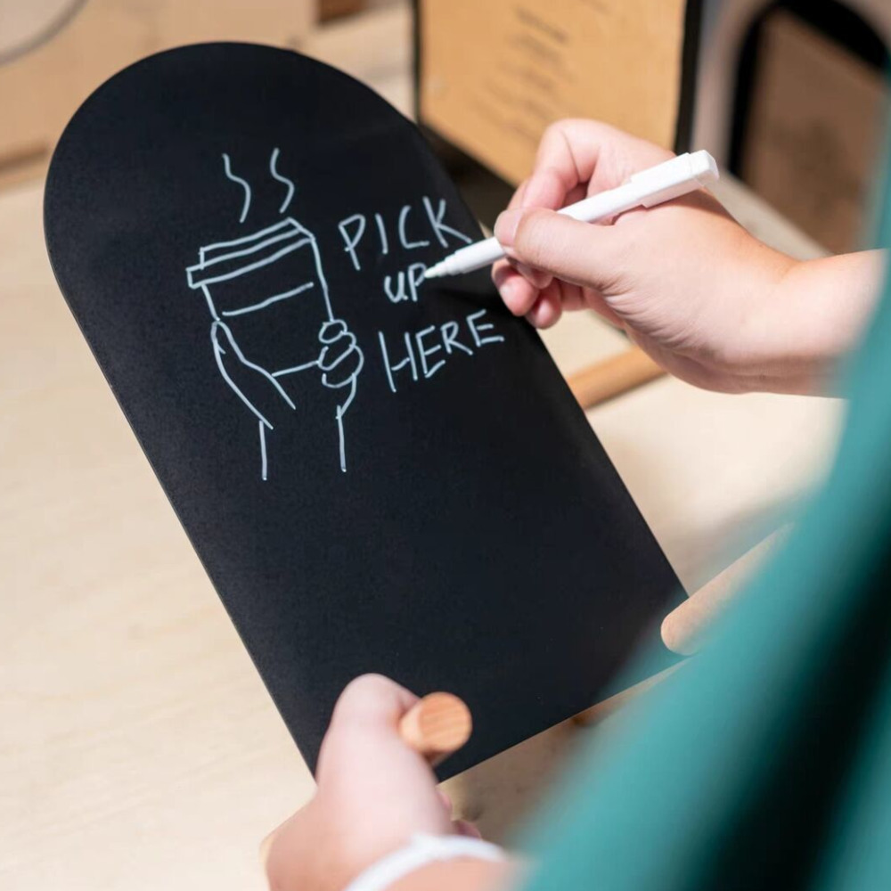 1 pçs a4 metal pintado à mão m - Coffee Tea Menu avaliação e preço