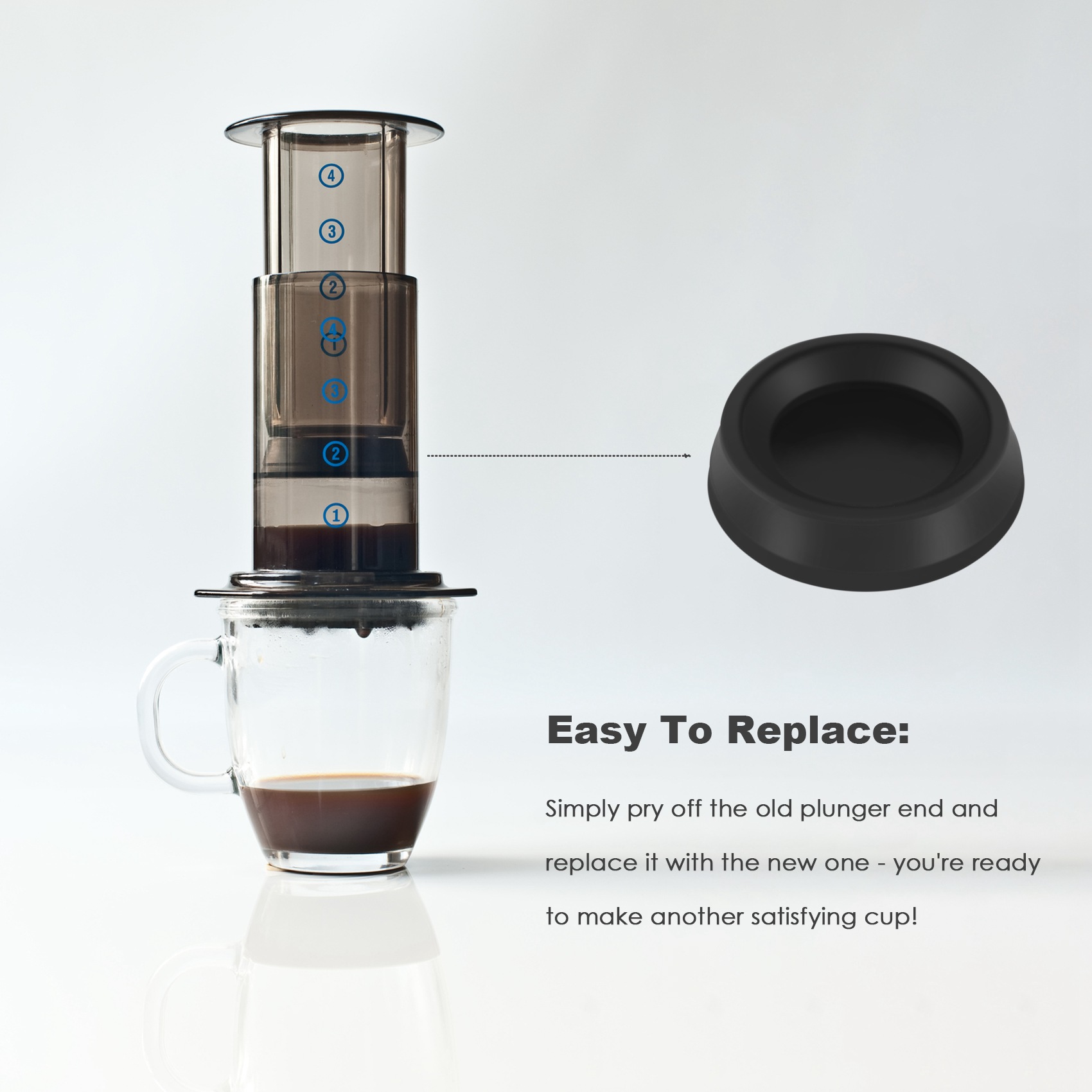 B15C – Vedante de borracha par - Aeropress Coffee Maker avaliação e preço