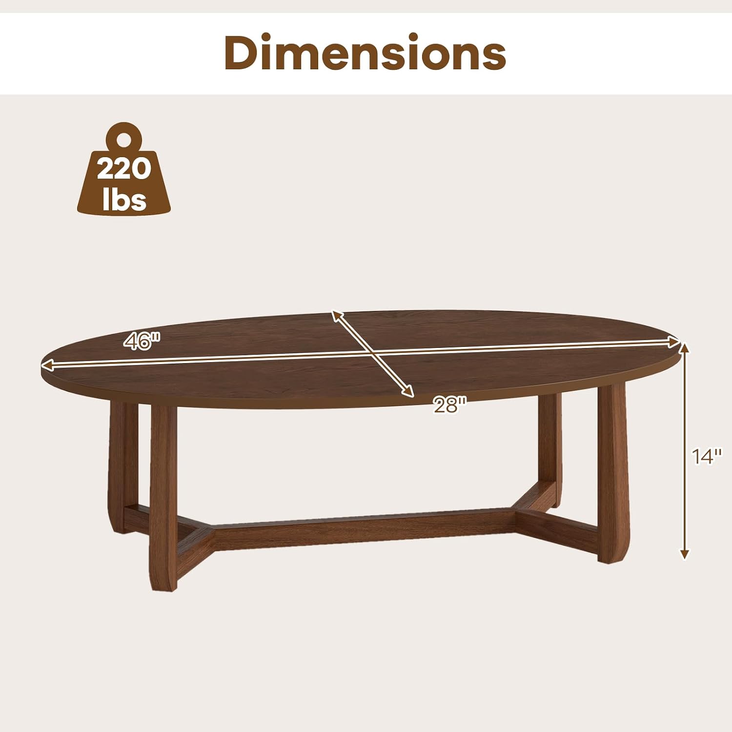 Mesa de Café Oval, Mesa Centra - Coffee Tea Display avaliação e preço