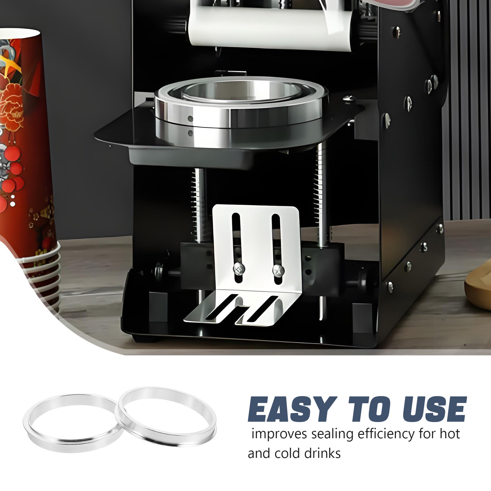 2 Peças Anel de Vedação de Alu - Coffee Tea Drinks avaliação e preço