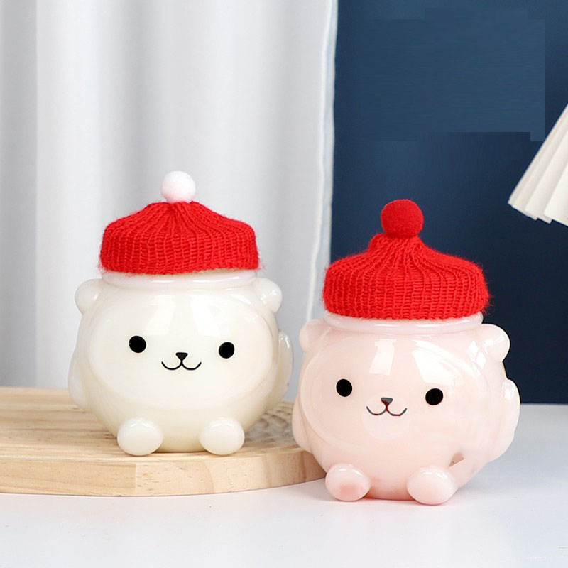 Cartoon Bear Pet Water Bottles - Juice Tea Coffee avaliação e preço