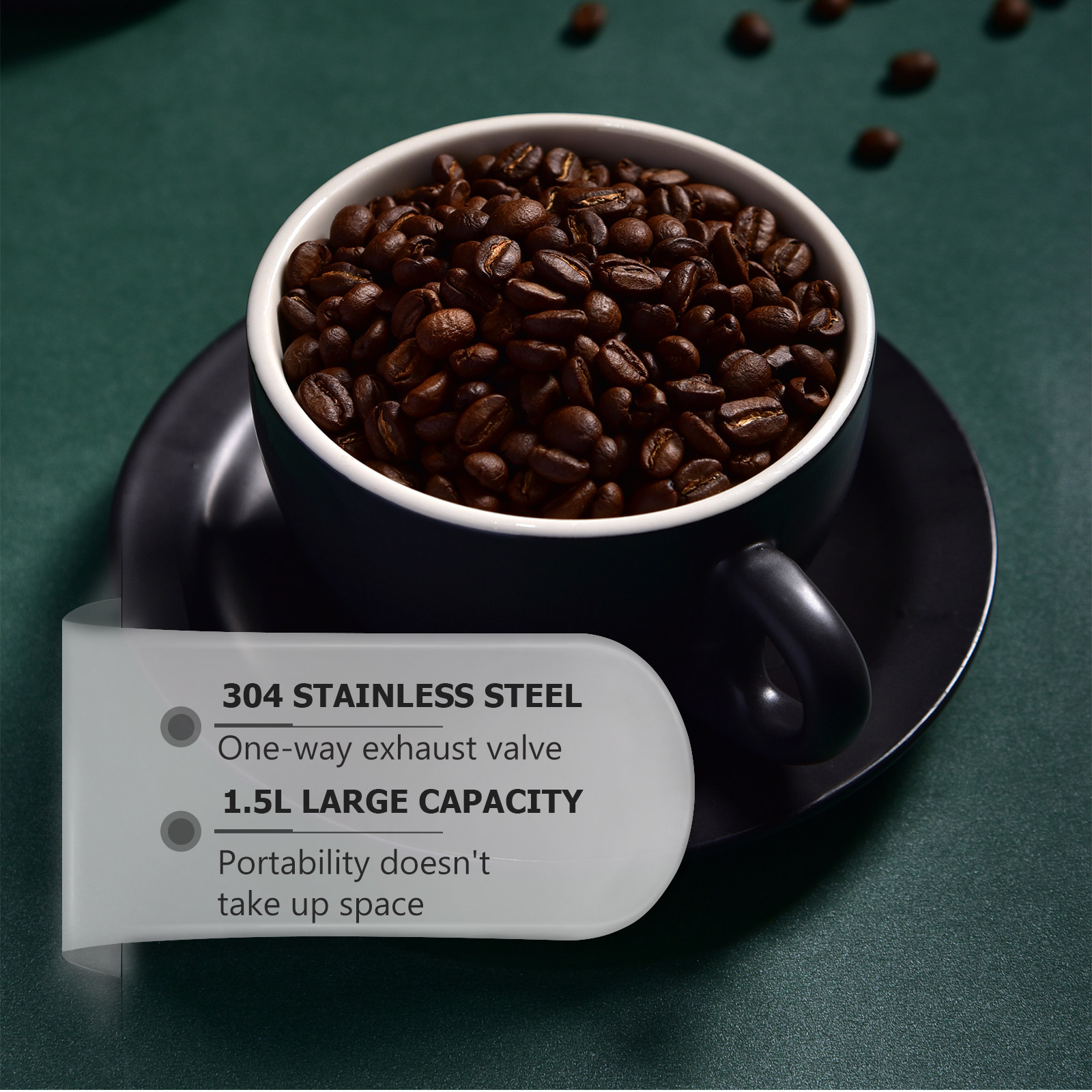 1 unidade – Recipiente para ar - Coffee Tea Containers avaliação e preço
