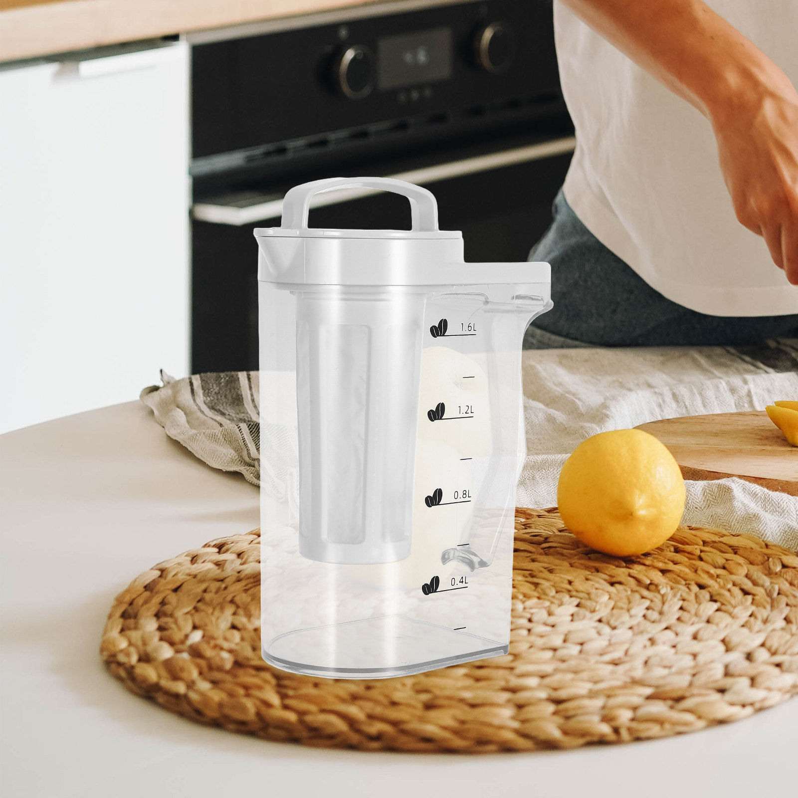 Jarra de plástico de 1,6 L par - Coffee Tea Brew avaliação e preço