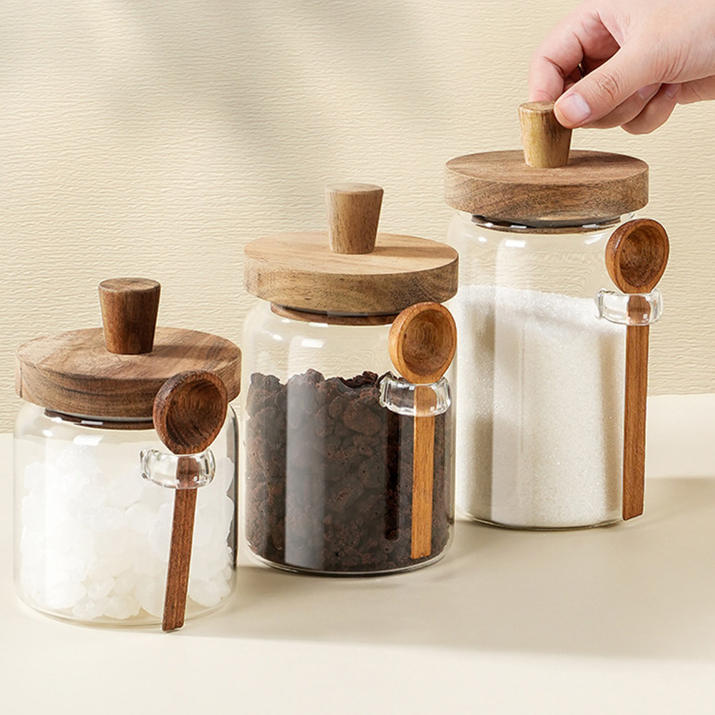 Pote de Vidro Transparente par - Coffee Tea Containers avaliação e preço