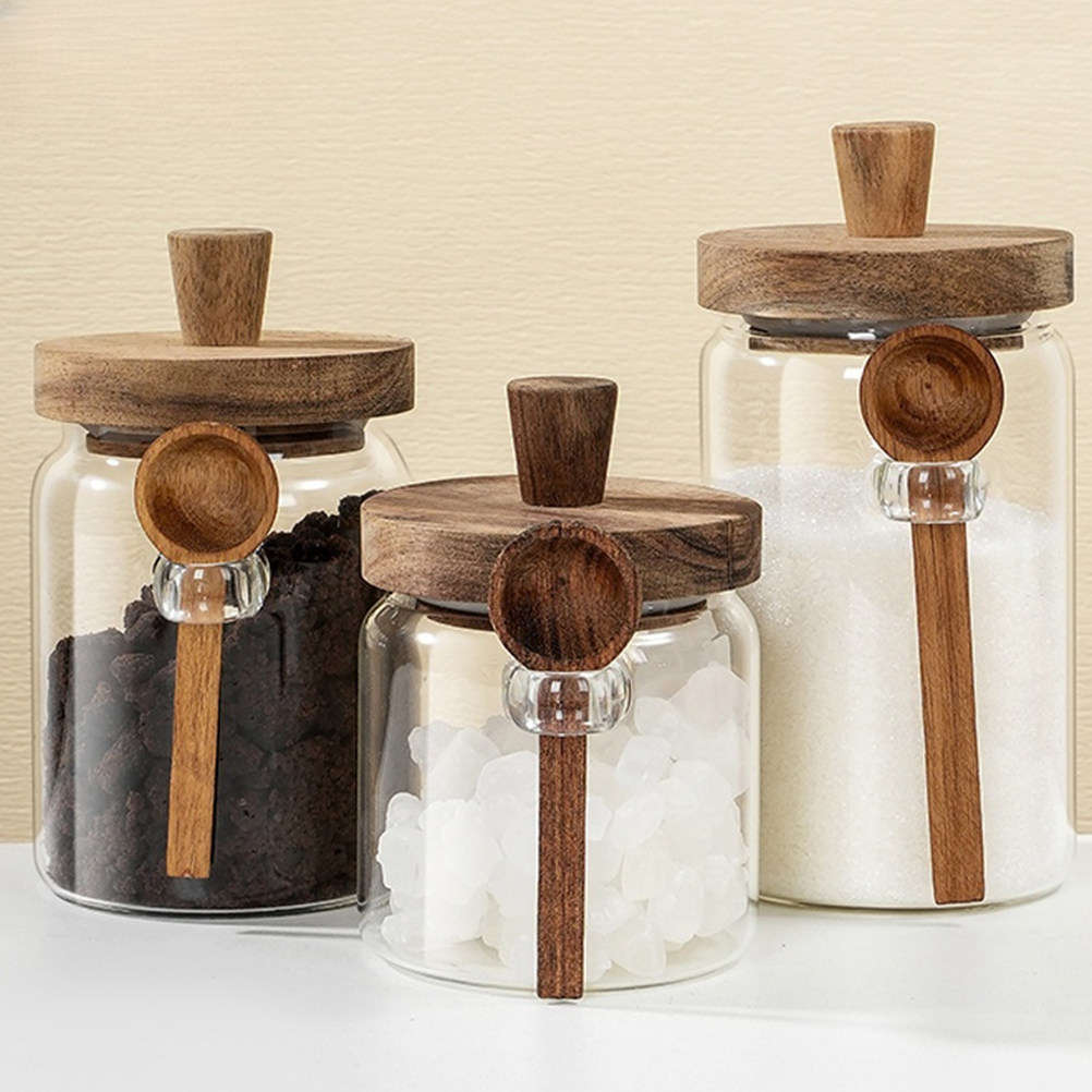 Pote de Vidro Transparente par - Coffee Tea Containers avaliação e preço