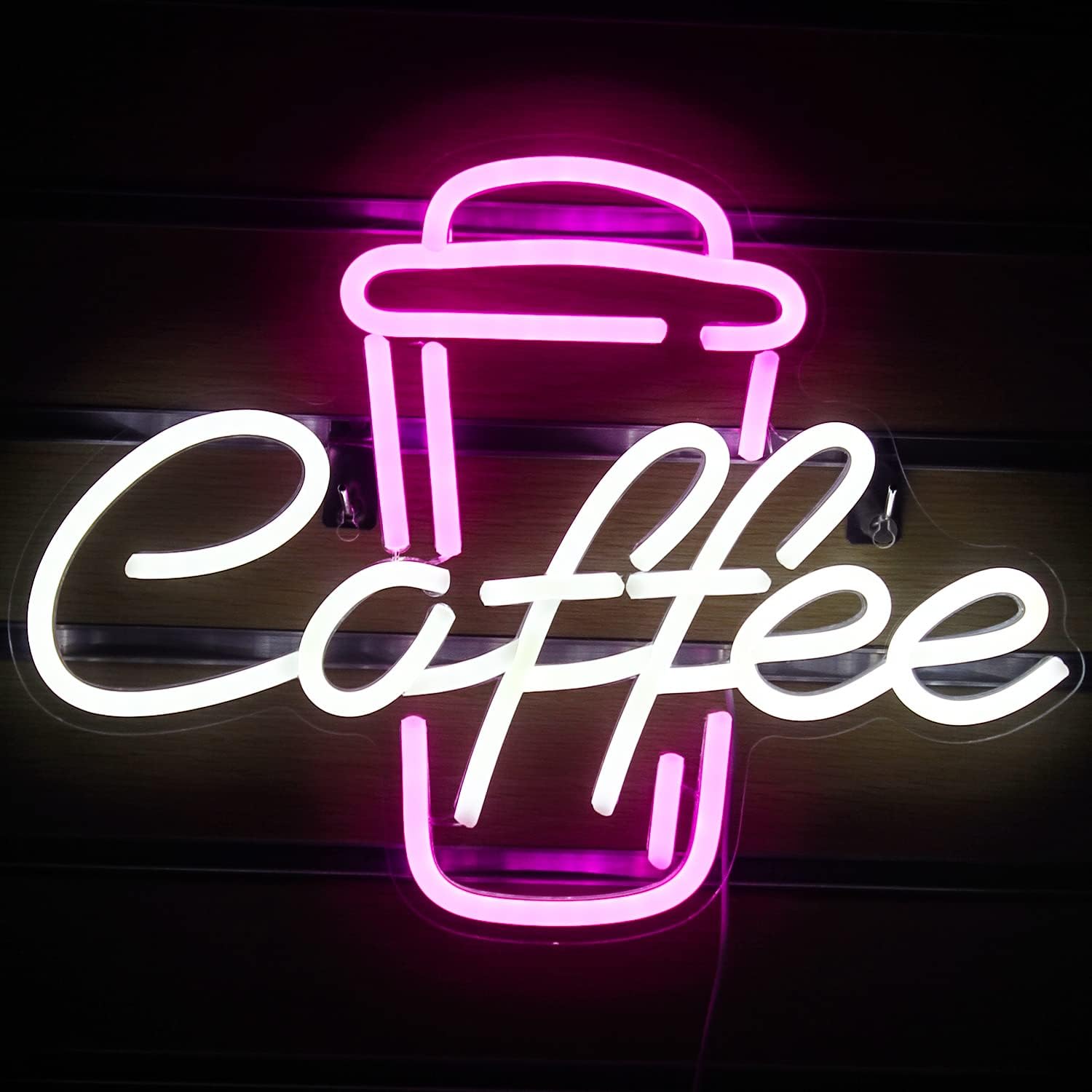 Letreiro Neon Rosa e Branco em - Coffee Tea Neon Sign avaliação e preço