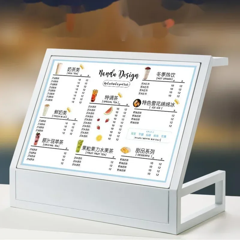 Cartão de exibição de menu led - Coffee Tea Menu avaliação e preço