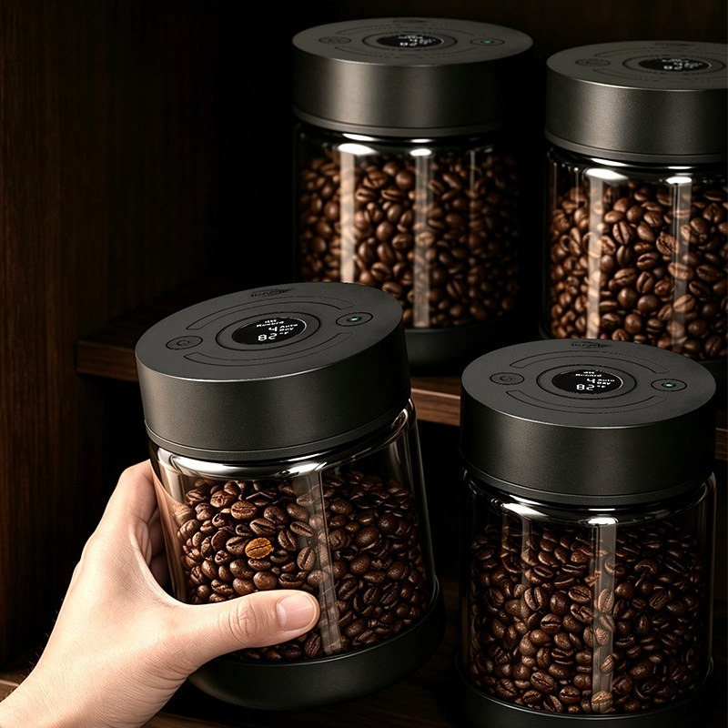 Tanque selado para grãos de ca - Coffee Tea Display avaliação e preço