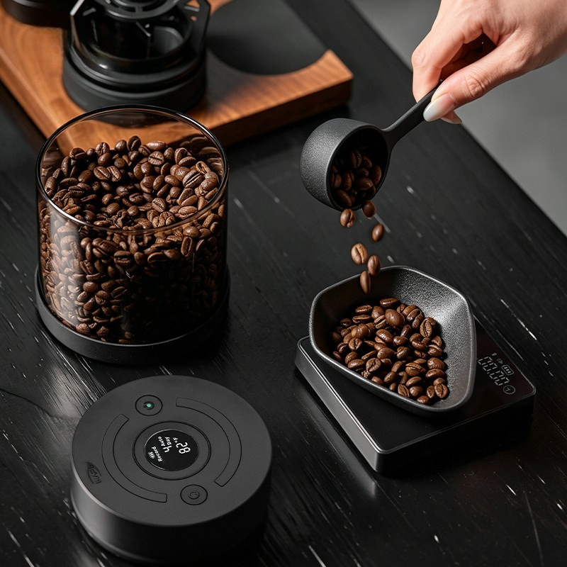Tanque selado para grãos de ca - Coffee Tea Display avaliação e preço